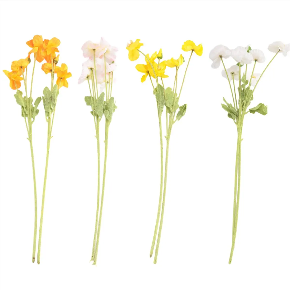 ABLG 8 Pack Silk Flowers for Home Decor Bouquet Wedding Party Faux Flower, Flower Arrangement