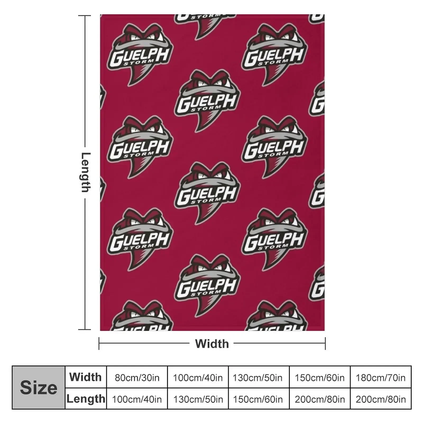 Guelph Storm Guelph Throw Blanket Hairy Picnic Polar Luxury Brand Blankets