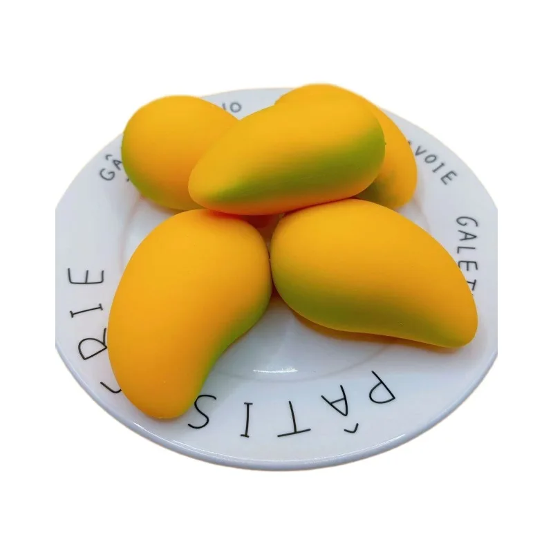 Stress Relief Toy Mango Squishy Ball Super Slow Rebound Decompression Fidget Butter Toy Anxiety Relief image 4