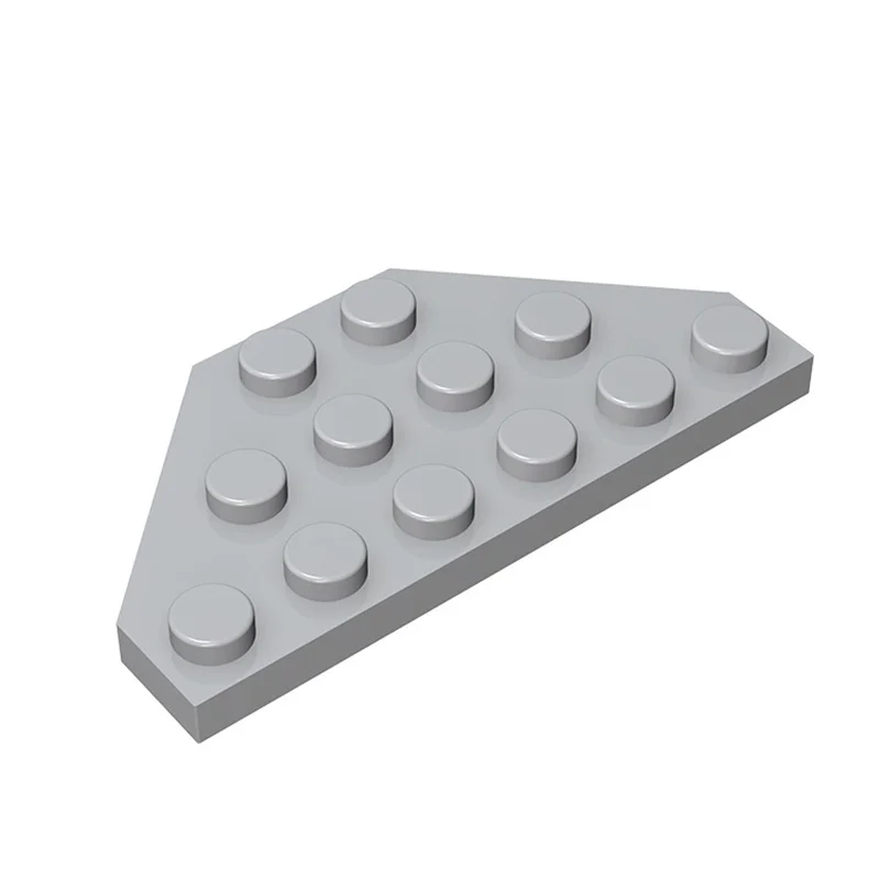 2419 Wedge Plate 3 x 6 Cut Corners Bricks Collections Bulk Modular GBC Toy For Technical MOC Gift Buildings Blocks