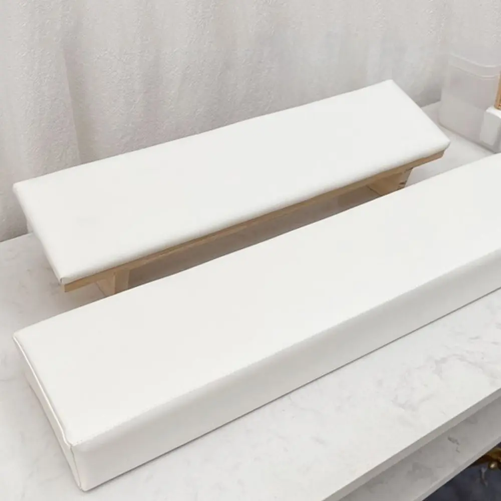 Kantelontwerp Afgeschuind handkussen Ruimtebesparende houten basis Nagelarmsteunkussen Handondersteuning Zachte Nail Art Stand Manicure Tool