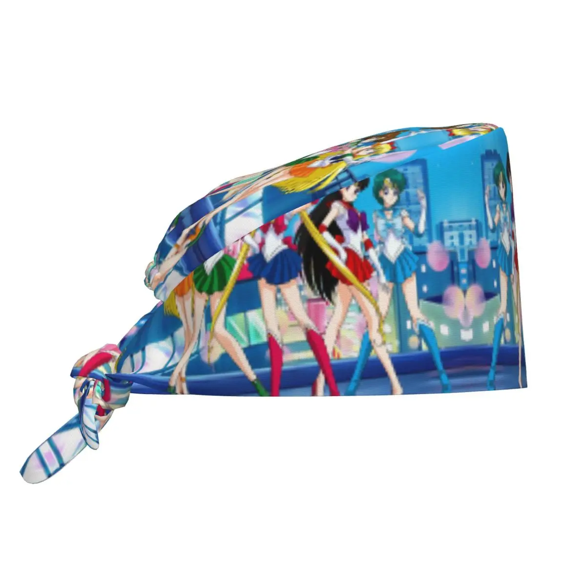 Gorro quirúrgico con diseño de luna rosa, gorro quirúrgico con control de dientes de Usagi Tsukino, estilo Unisex, agencia de cuidado de mascotas, gorros de trabajo médico veterinario