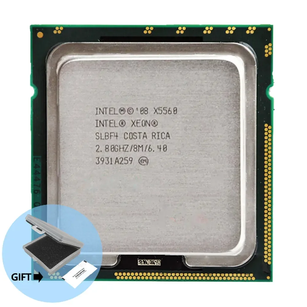 intel Xeon X5560 Quad Core 2.8GHz LGA 1366 TDP 95W 8MB Cache CPU warranty 1 year