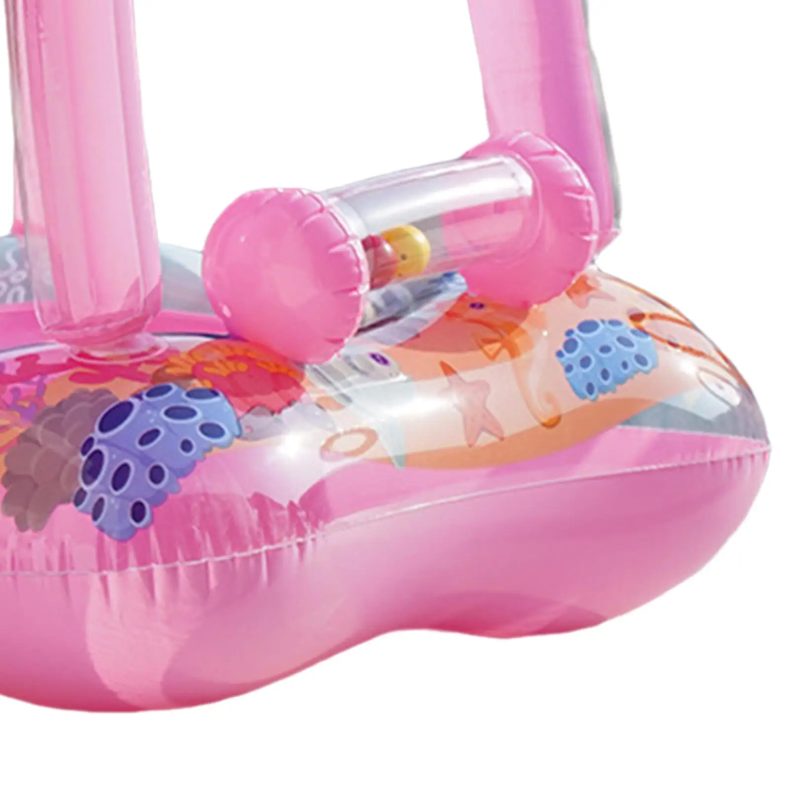 Aufblasbarer Baby-Pool-Schwimmer, langlebig, mit Überkopf-Sonnenschutz, Baby-Schwimmschwimmer für Kleinkinder, Anfänger, Schwimmer, Jungen, Mädchen, Kinder