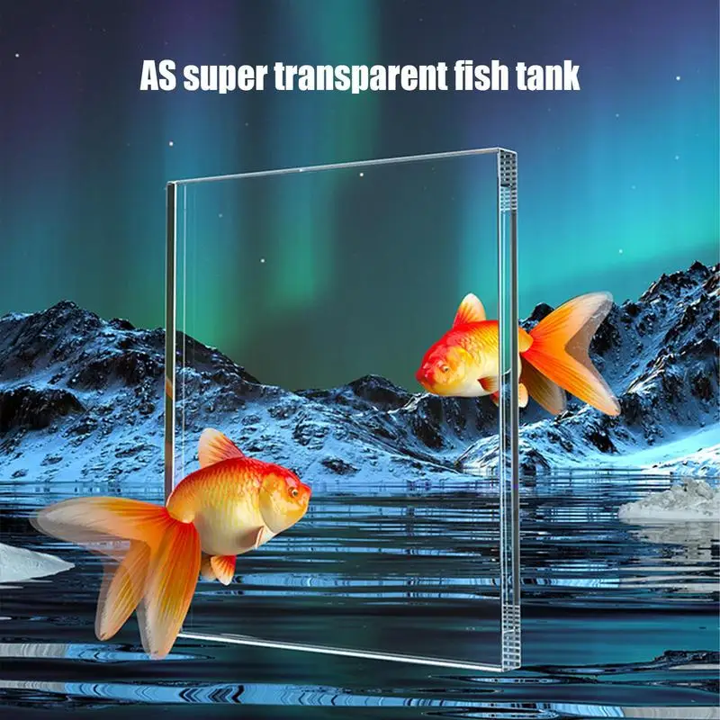 

Aquarium Kit Small Beginner Fish Tank Decorative Fish Tank For Terrapin Tortoise Turtle Household Clear Aquarium For Tortoise