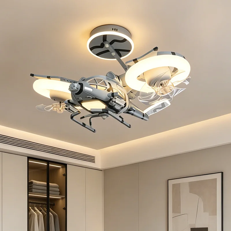 Nordic airplane pendant light Nordic decorative pendant light children's room pendant light intelligent application lighting