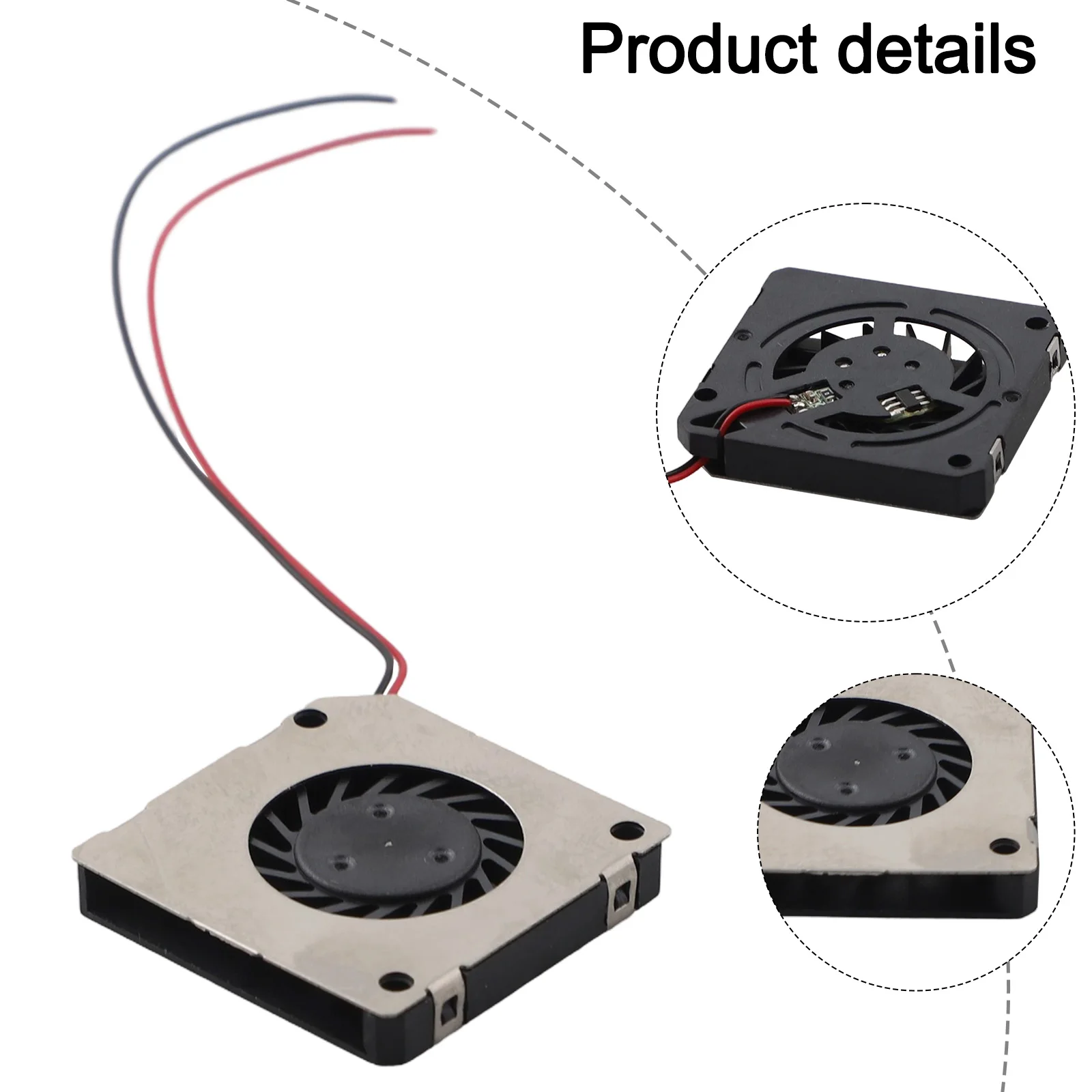 

3*3*0,5 см турбовентилятор постоянного тока Ультратонкий охлаждающий вентилятор Эффективный и энергосберегающий Большой объем воздуха Одноразовое литье под давлением