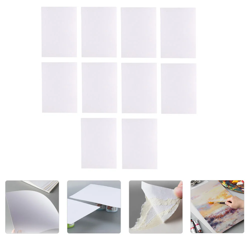 

10 Sheets Paper Jam Blank Drawing Supplies Watercolor Wood Pulp Student for Artists Painting