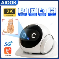 AIOOK-cámara Robot de carga automática HD 2K, 5G, WIFI, IP, seguimiento móvil de mascotas, visión nocturna, CCTV, vista remota, aplicación TUYA