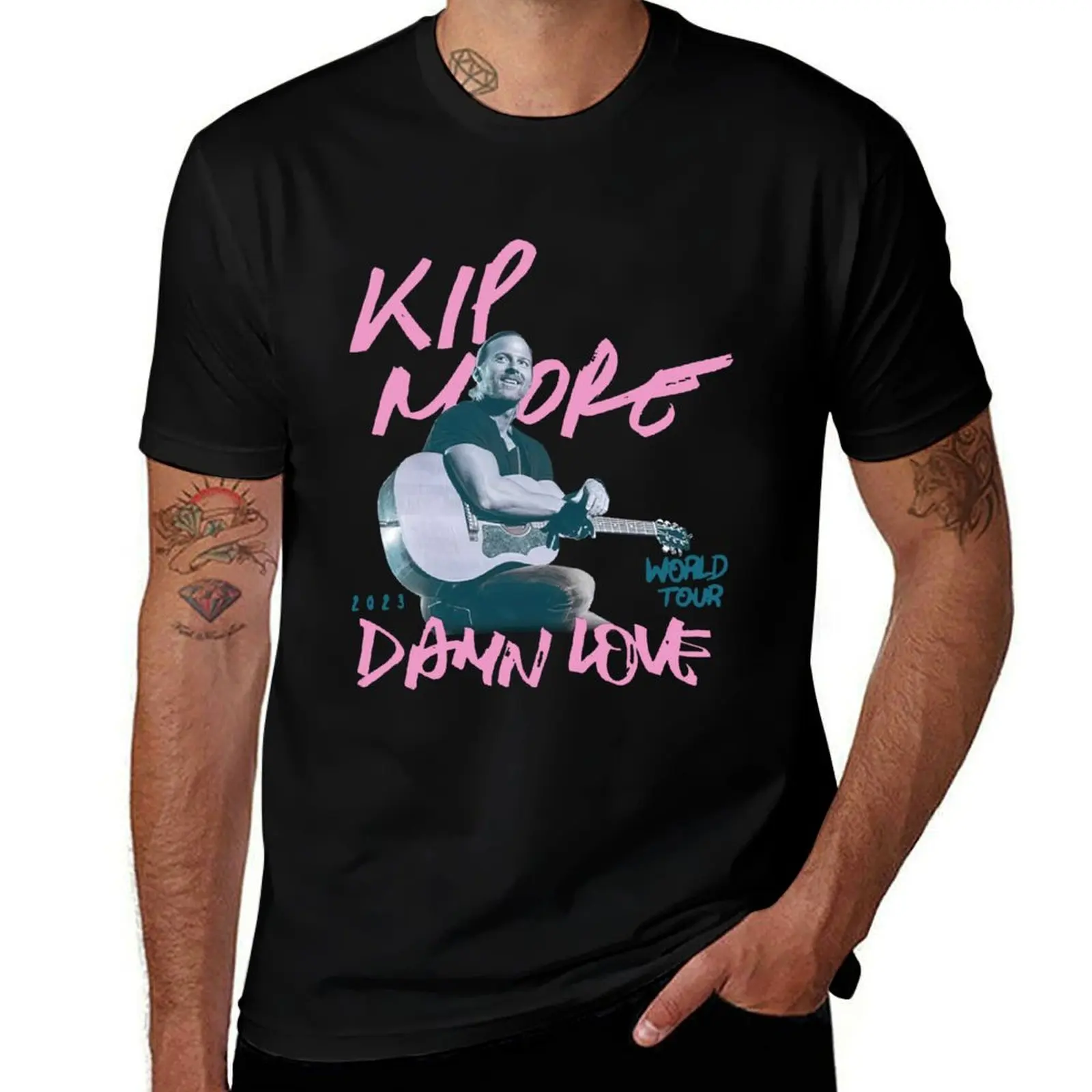 

Kip Moore Damn Love Fall Tour 2023 T-Shirt graphic tee shirt anime t shirts man t shirt anime tshirt t shirts men