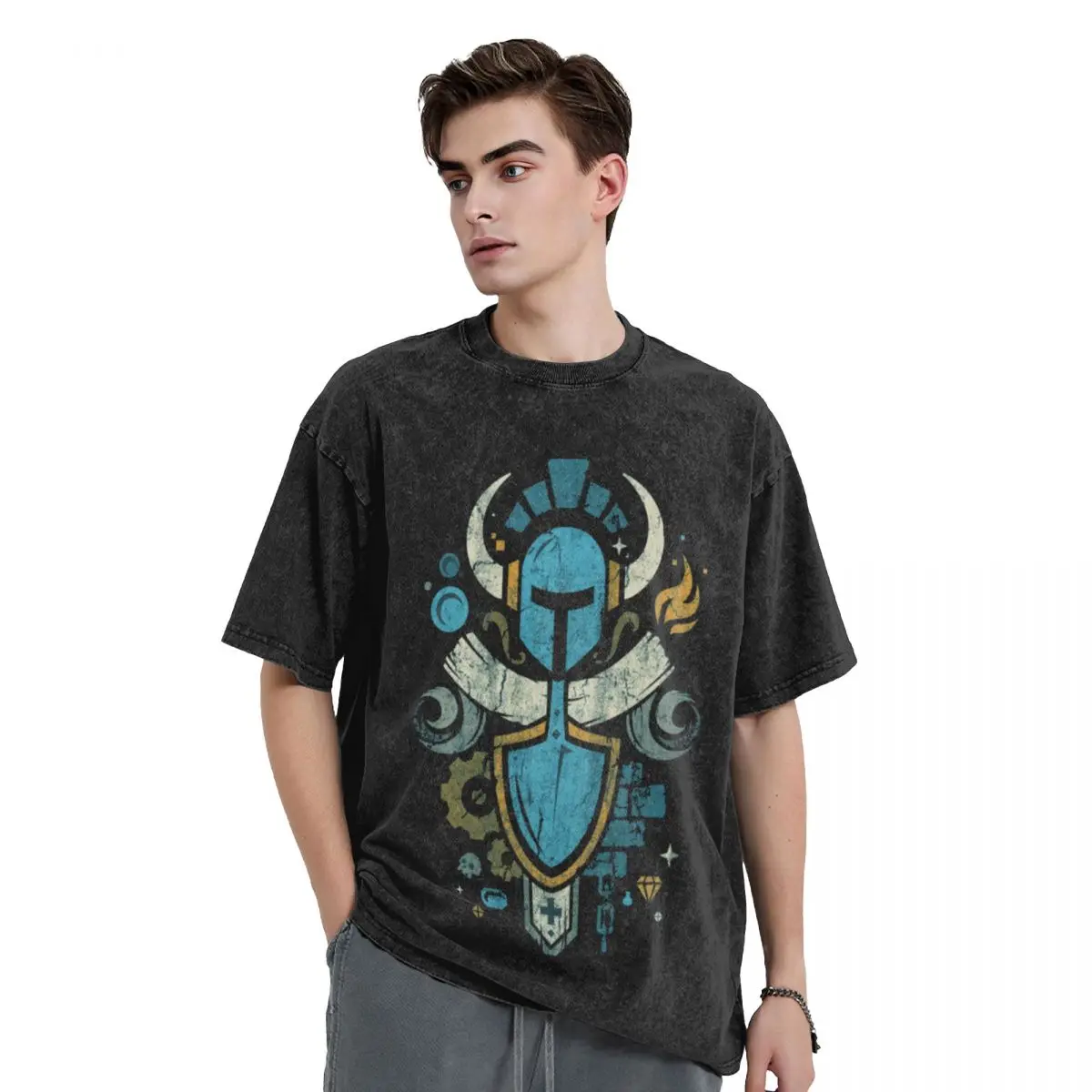 Shovel Knight Shovelry Emblem Crest T-Shirt sweat designer shirts cheap stuff graphics plain white t shirts men