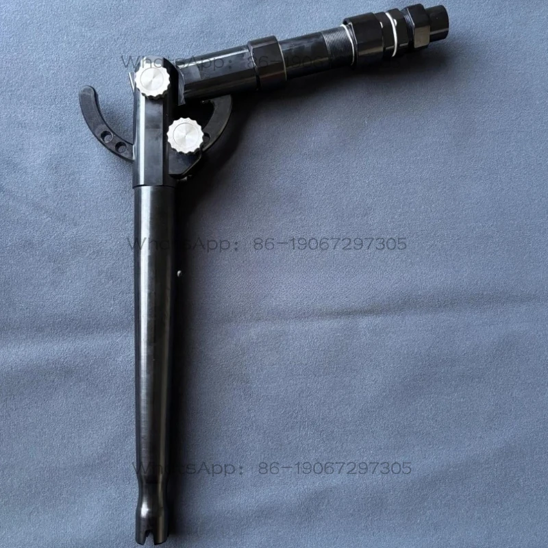 Multi angle adjustable straight and curved rod metal docking handle 2 # 4 # 70cm deep-sea fishing rod aluminum alloy