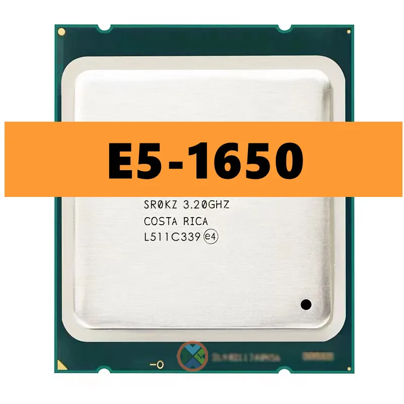 Xeon Processor E5 1650 E5-1650 CPU 12M Cache 130W  3.20 GHz,6-Core 12 Thread LGA 2011 SR0KZ