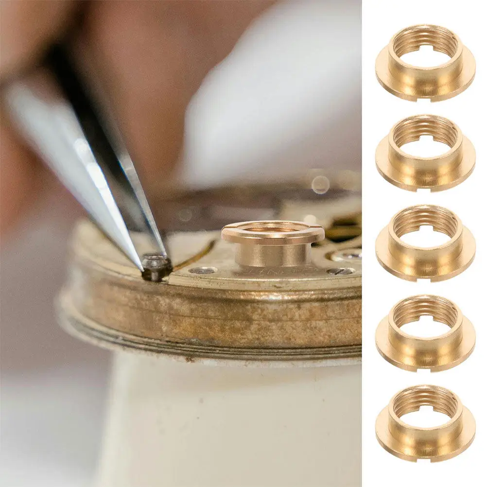 12Pcs Clock Mechanism Nuts Quartz Clock Movement Replacement Parts Countersunk Design Silent Operation Easy DIY Installation