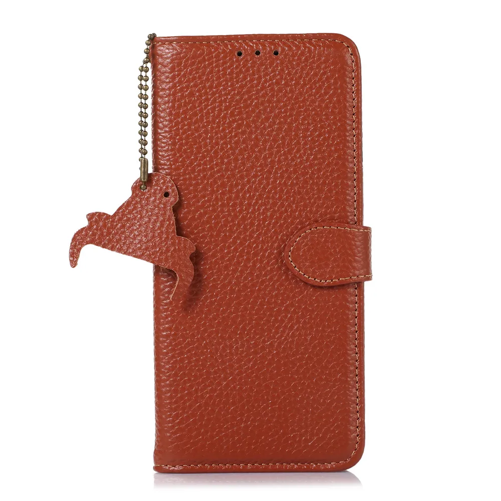 Genuine Leather Litchi Flip Wallet Case For Samsung Galaxy S22 Plus S21 FE S23 S24 S25 S26 Ultra 5G A36 A33 A53 Business Cover