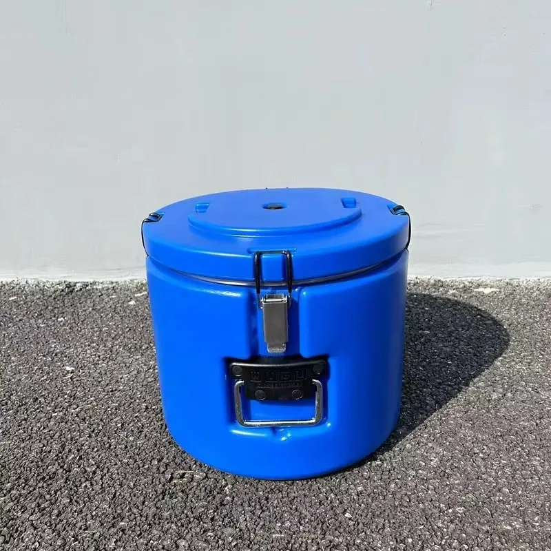 1pcs Large-capacity commercial 304 stainless steel insulation bucket with sealing ring, food delivery bucket