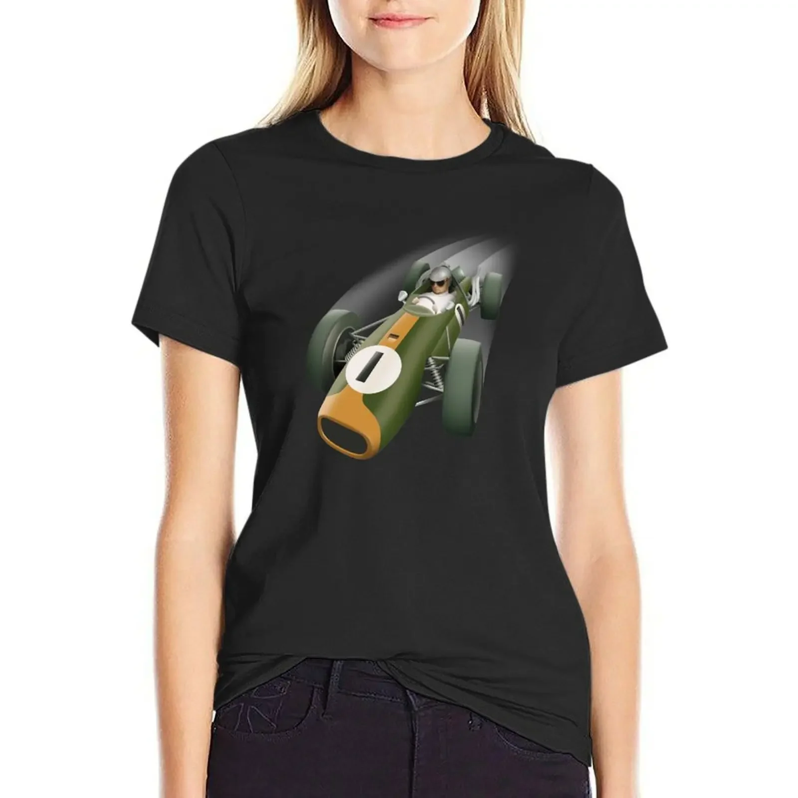 

Jack Brabham T-Shirt animal print shirt for girls cute clothes sports fans cat shirts for Women