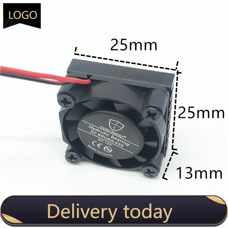 pa 2PCS 2507 25MM 25x25x13MM Hydrulic bearing  Graphics card Cooling fan with heat sink  5V 12V 24V m.2 SSD Fan with 2pin