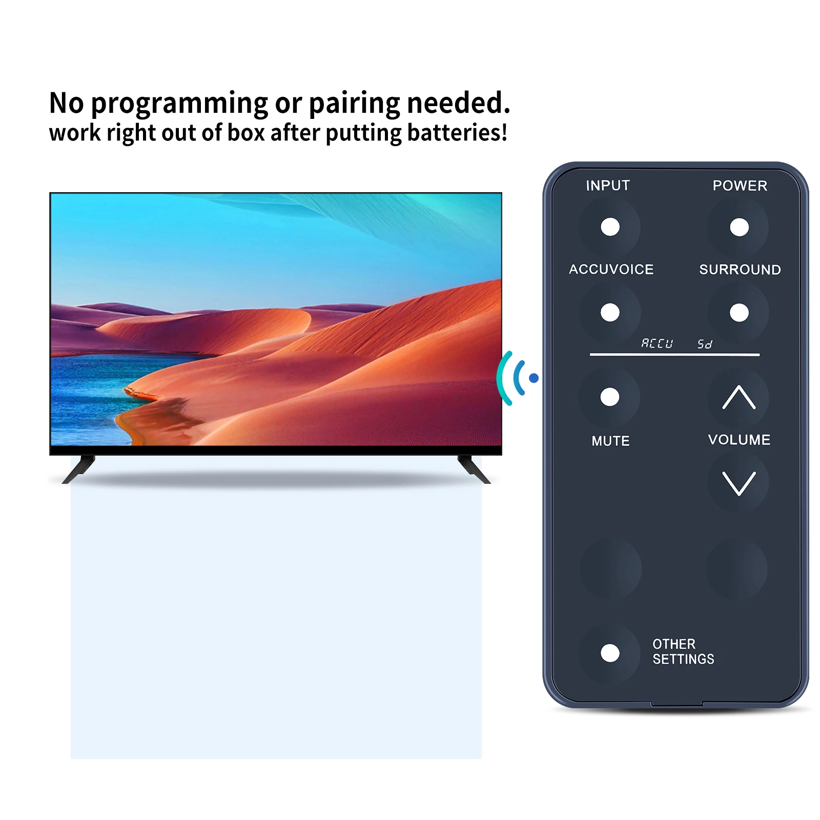 جهاز تحكم عن بعد جديد لمكبر الصوت التلفزيوني ZVOX AccuVoice AV120