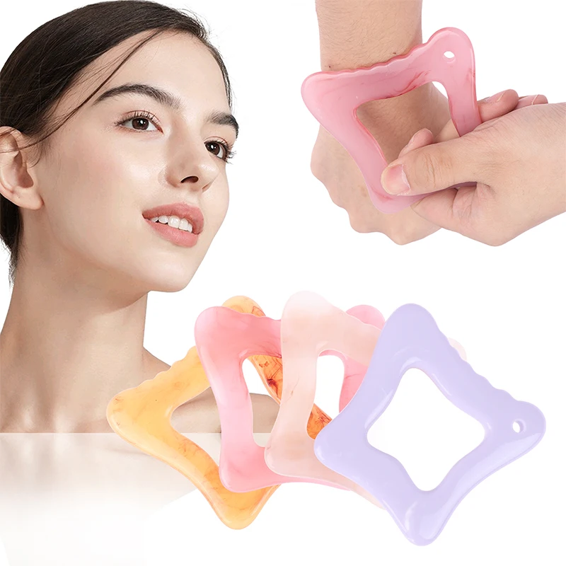 Handheld SPA Massage Durable Resin Gua Sha Scraping Massage Scraper Face Massager Acupuncture Guasha Board Massager For Face