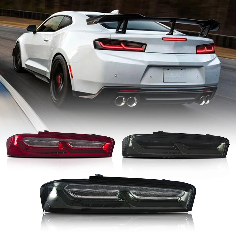 Taillights Clear/ Smoked/Red Lense For Chevrolet Camaro 2016-2018 Led Tail lights Car Lamp Auto Accessories Replacement Parts