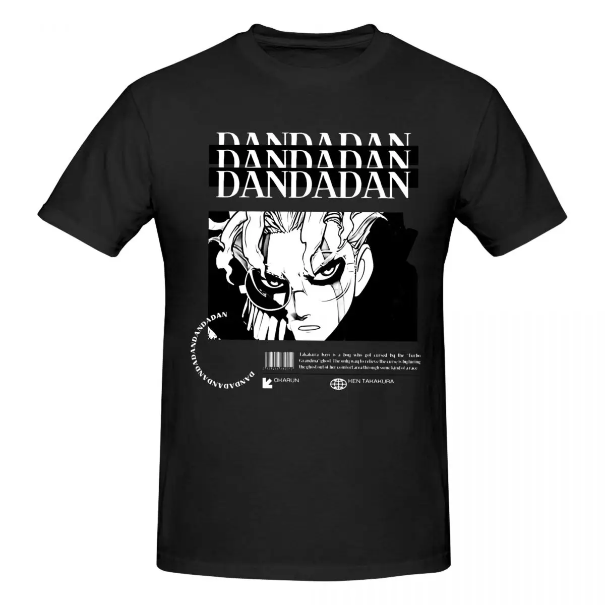 Funny Anime Arth Ken Dandadan T Shirts Graphic Y2K Pops Cotton T-Shirts For Men Women Tops