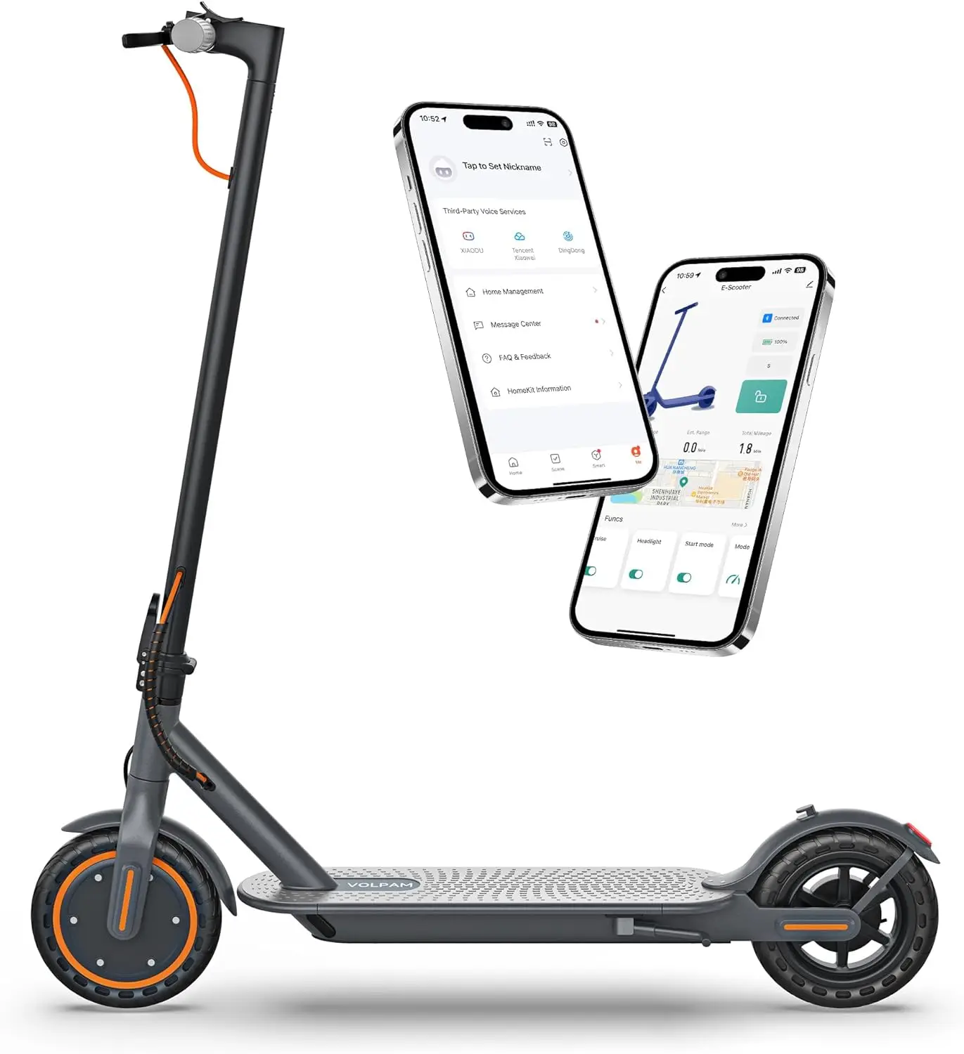 Scooter, 350W/500W Motor, Max 21-28 Miles Range, 19/21 Mph Top Speed, 8.5''/10'' Tires, Dual Braking, Kick Scooter