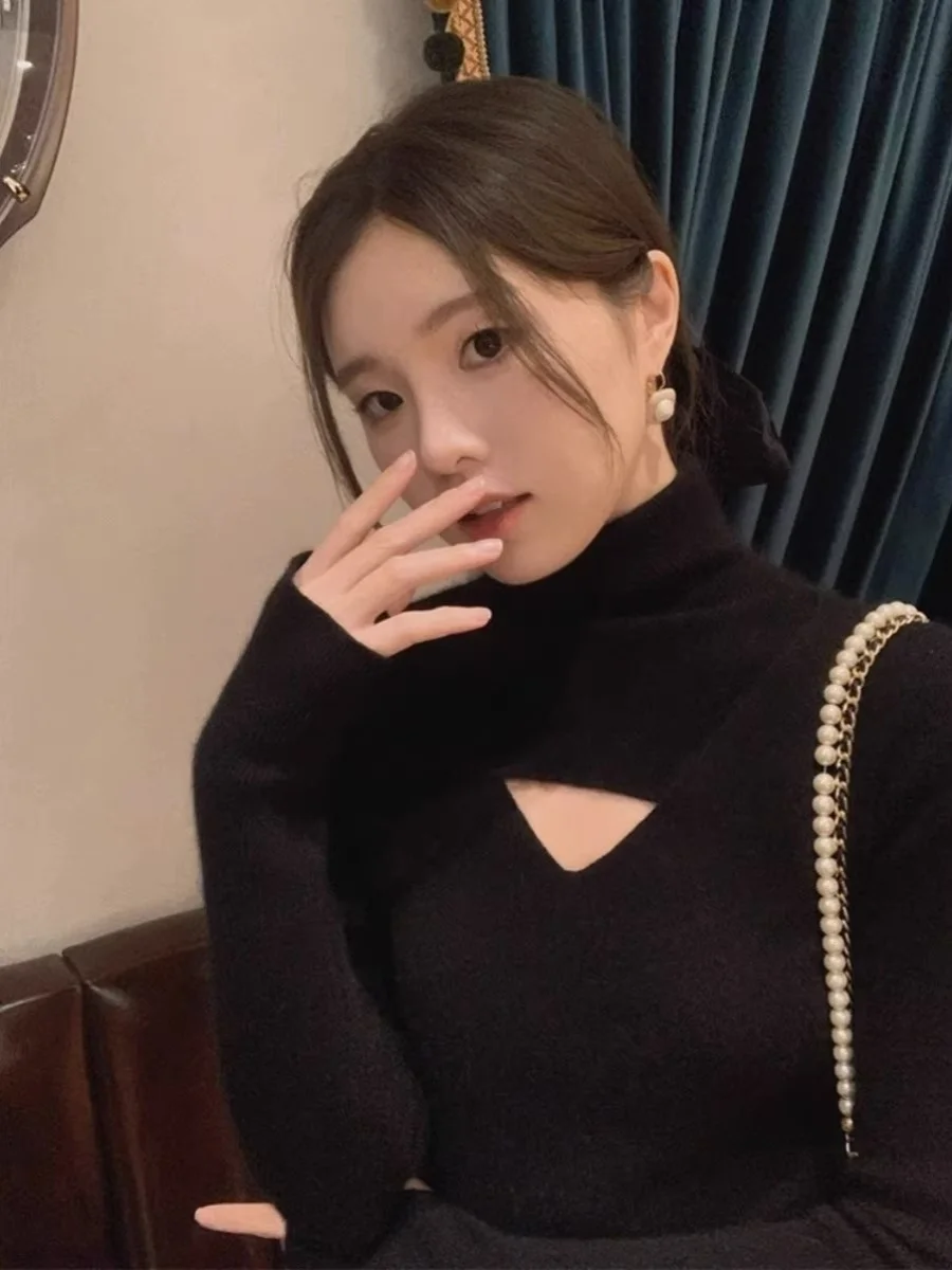 

Свитера, джемперы, пуловеры для женщин и девочек, украшенные пуговицами, кофейные кисточки, выходные, ленивый, для отдыха, необычная застежка, осенняя базовая застежка