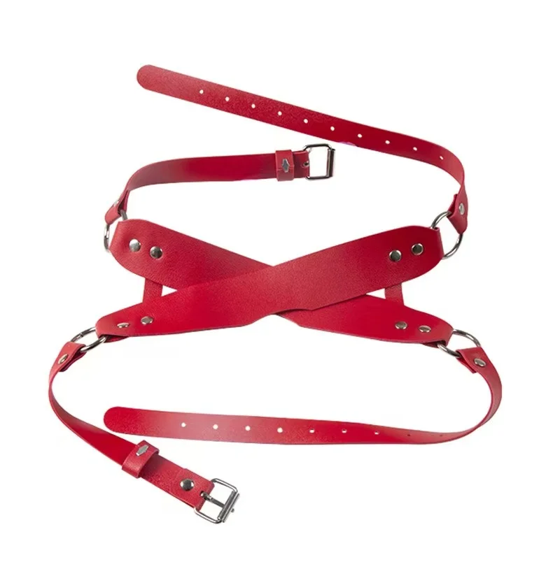 Bdsm قناع عين الجنس عبودية الكبار لعبة الأزواج الجلود تسخير قناع ارتداء ازياء للنساء الرجال تأثيري اللعب أقنعة الوجه المنتج