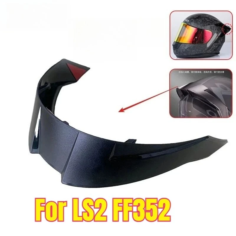 Hot Helmet Accessories Suitable for LS2 FF352 Large Tail Air Vane Combat Radar Track Spoiler Throttle Modified Tail
