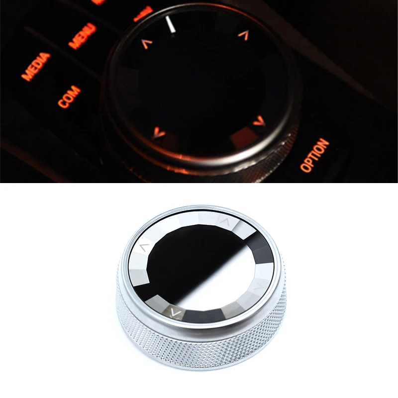 7 Button IDrive Multi-Media Knob Rock Crystal Cover for BMW E90 E92 E93 2009-2011 E70 E71 2010-2013