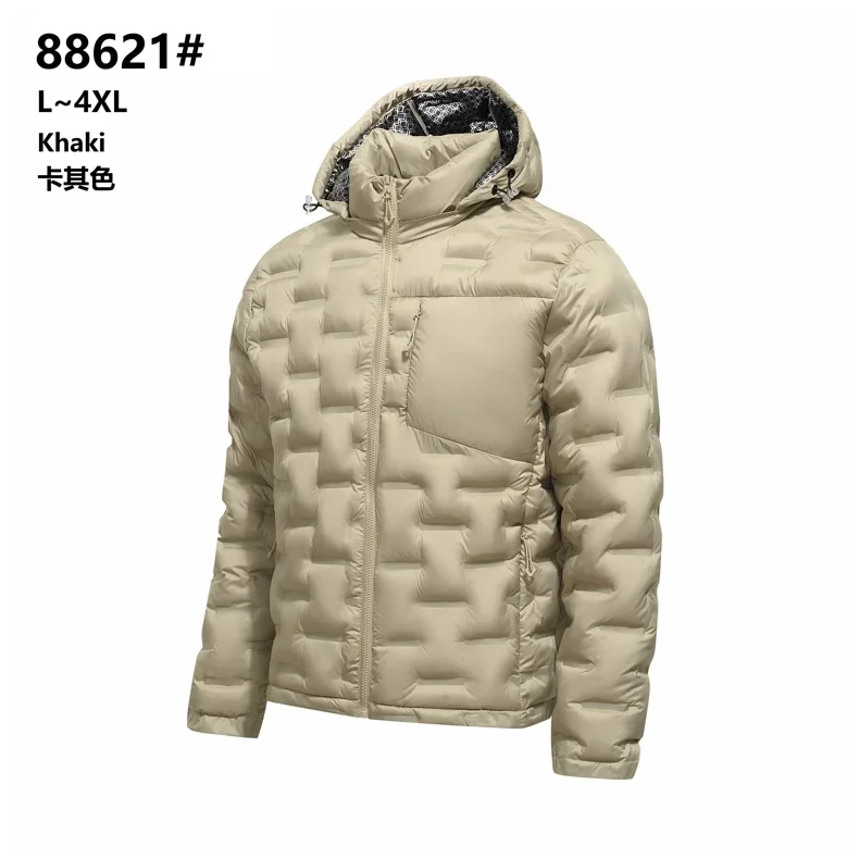 Brand Graphene Self-heating Puffer Jacket Men Windproof Pleated Padded Jackets Man Classical Warm Winter Down Coat Male Parkas