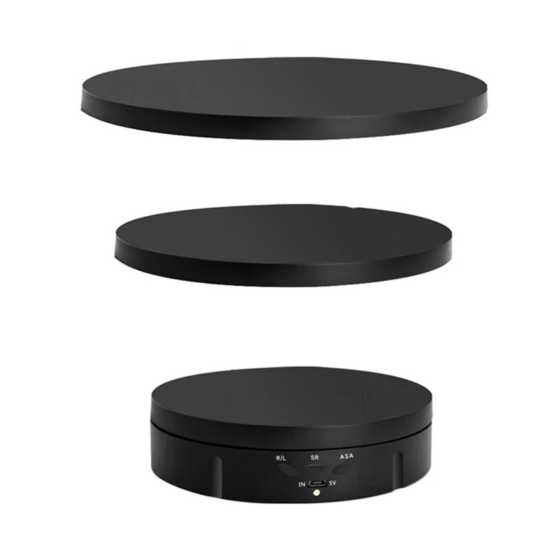 

3 Speeds Electric Rotating Visualizer 360° Turntable USB Charge Display Stand For Video Prop Jewelry Shoes