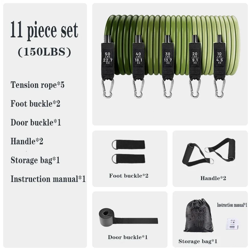 Resistance Bands Set Tension Pull Rope for Men Women Workout Exercise Bands for Fitness Home Gym Strength Training Equipment New