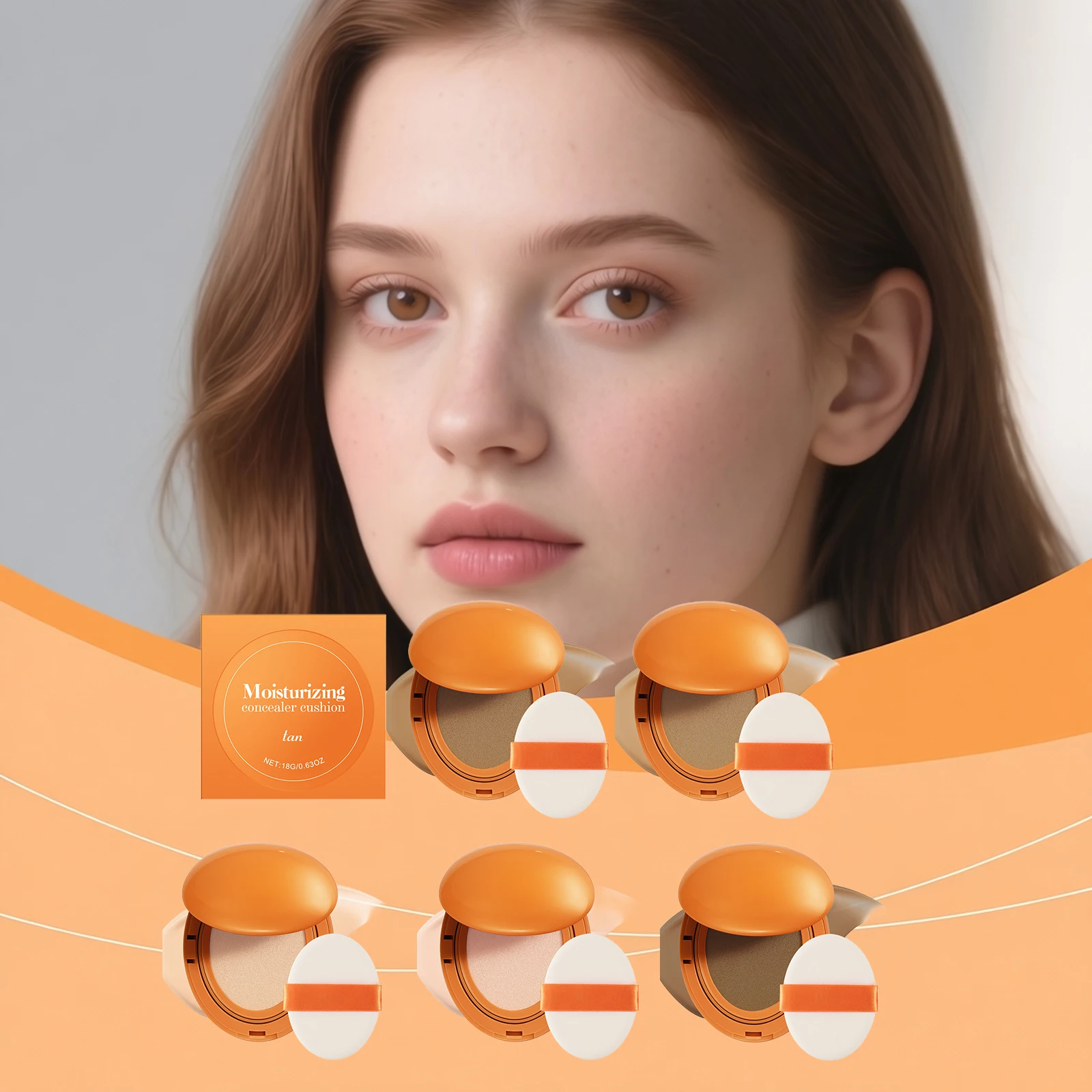 Moisturizing Concealer Air Cushion Makeup Last Delicate Waterproof Sweatproof Oil Control Natural Flawless All Coverage Makeup