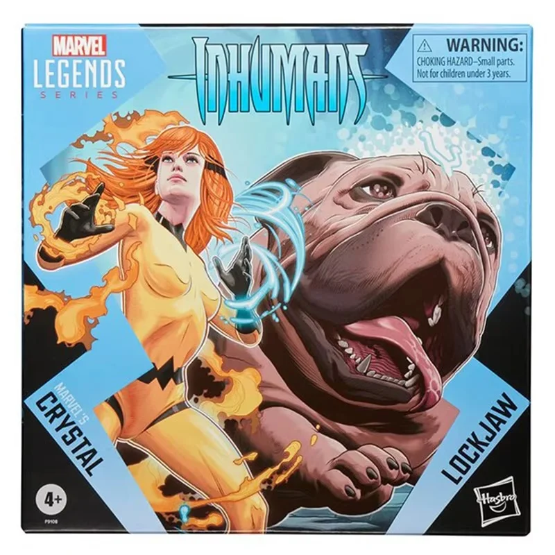 Spot Marvel'S Crystal And Lockjaw (Inhumans Comics) Figurine Anime Marvel Legends Series: Action Figures Collection Model Toy