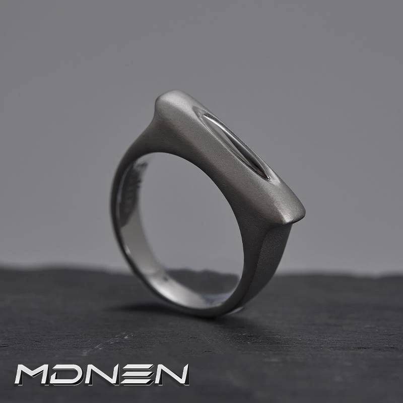 2024 New Geometric Ring Alloy Cyberpunk Style Men\'s And Women\'s Jewelry Party Gift