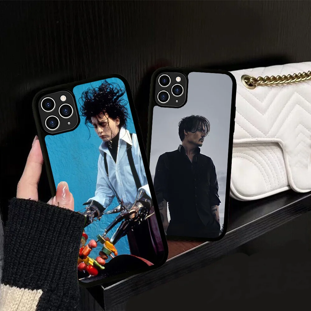 J-Johnny Depp Phone Case Silicone PC+TPU For For IPhone 11 12 13 14 15 16 Plus Pro Max Cover