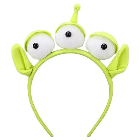 Green Headband Alien Cosplay Costume Accessories Anime Three-eyes Monster Hair Bands Cute Funny Cartoon Hairbands Girl Women