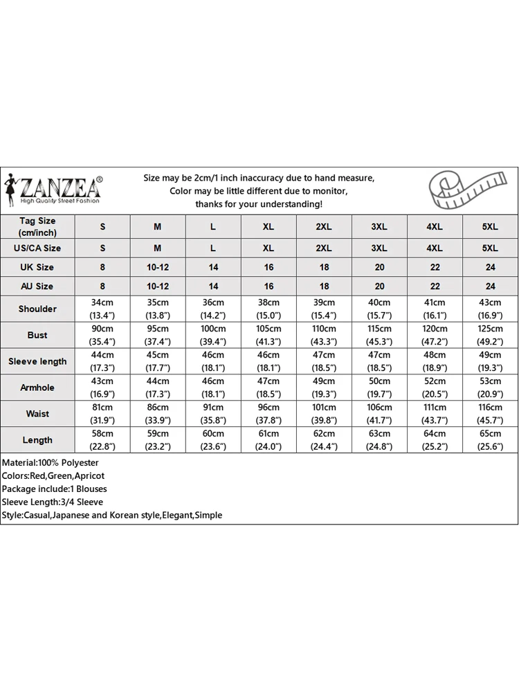 ZANZEA Women Lace-Up Cardigan Autumn V Neck Tops 2025 Fashion Office Work Shirts Elegant 3/4 Sleeve Tunic Casual Loose Pullovers