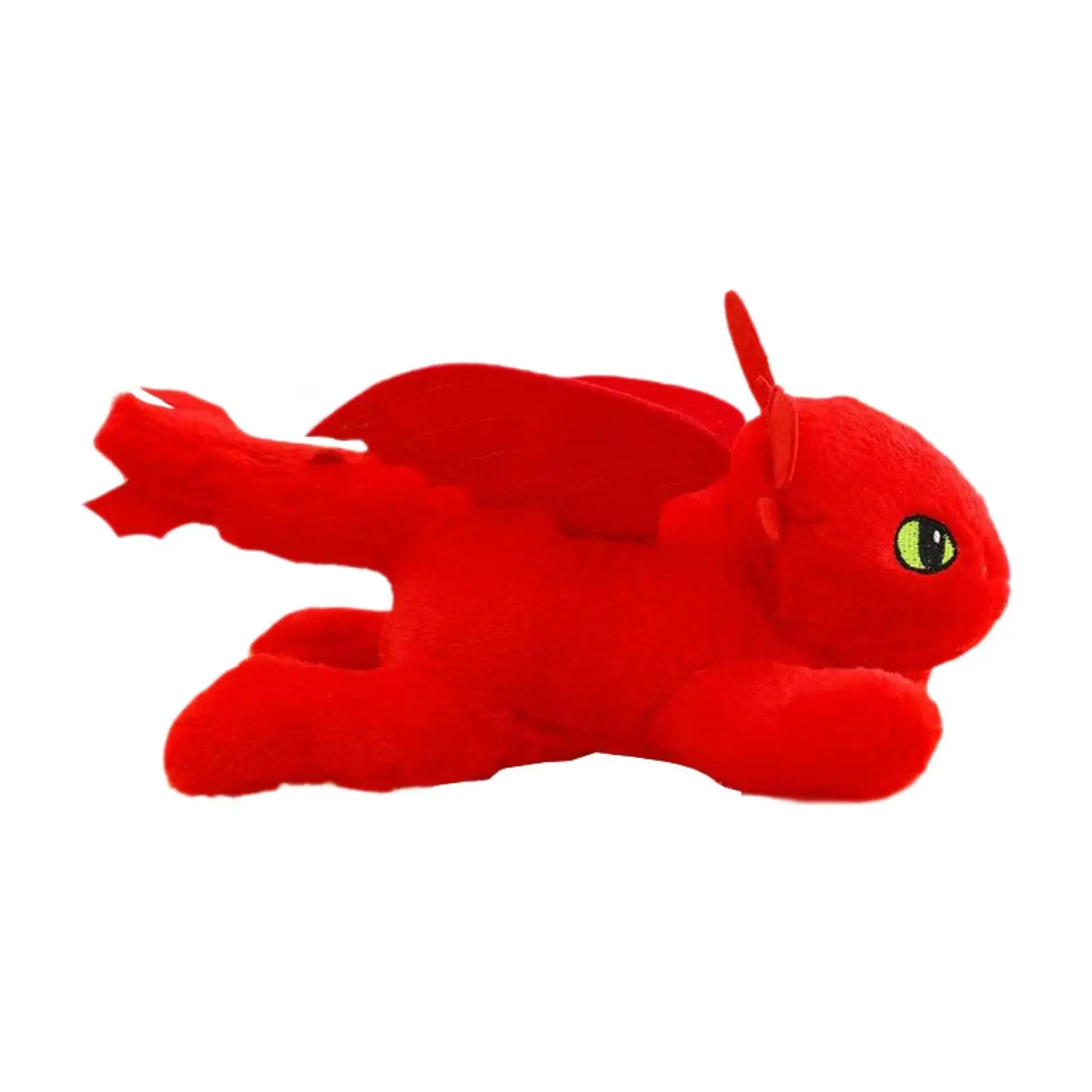 Generic Car Roof Decoration Flying Dragon Statue Self Adhesive Red Plush Toy