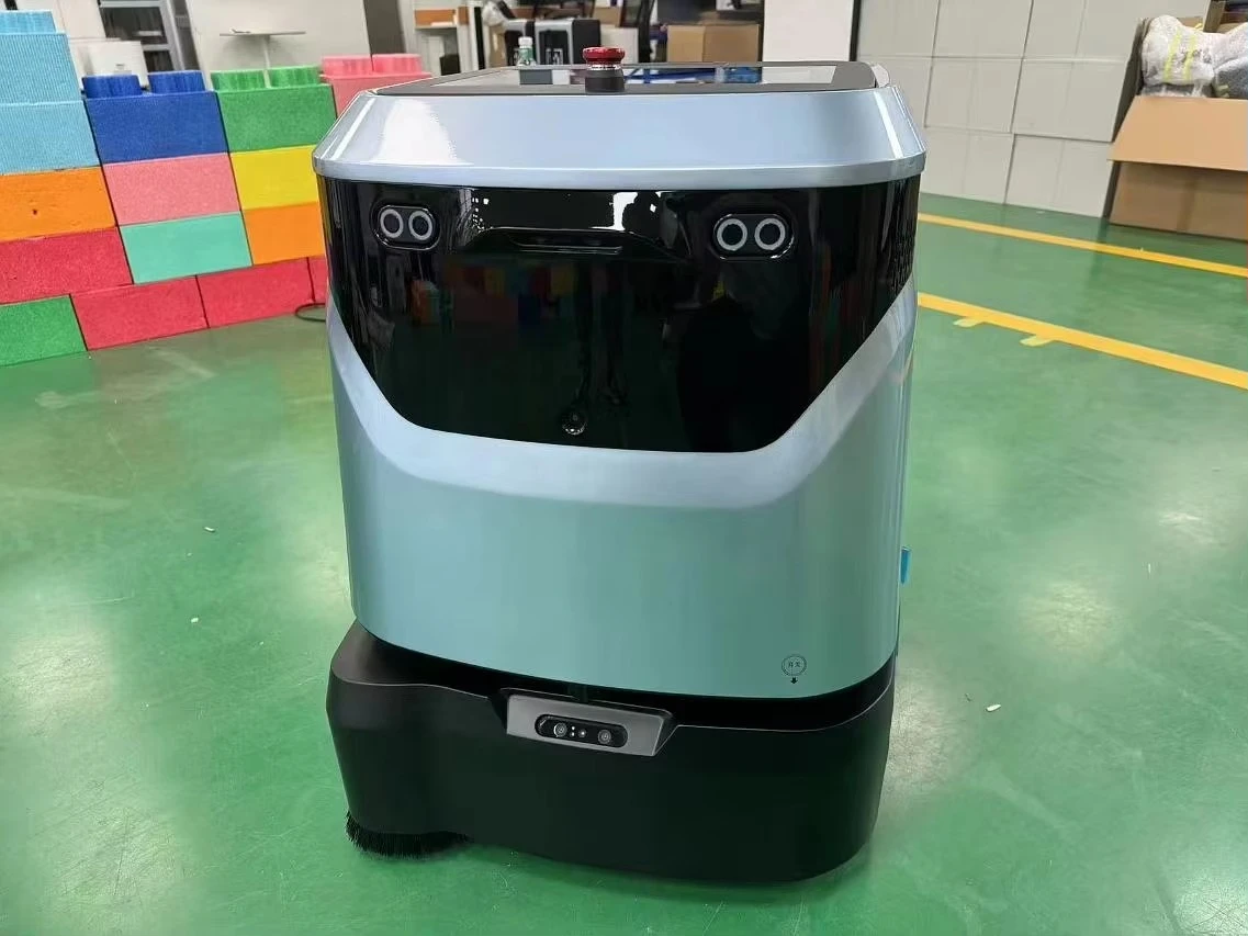 روبوت التنظيف الصناعي التجاري الذكي، ممسحة تنظيف المكنسة الكهربائية، تنظيف أرضيات السجاد الذكية AI، تنظيف ماك