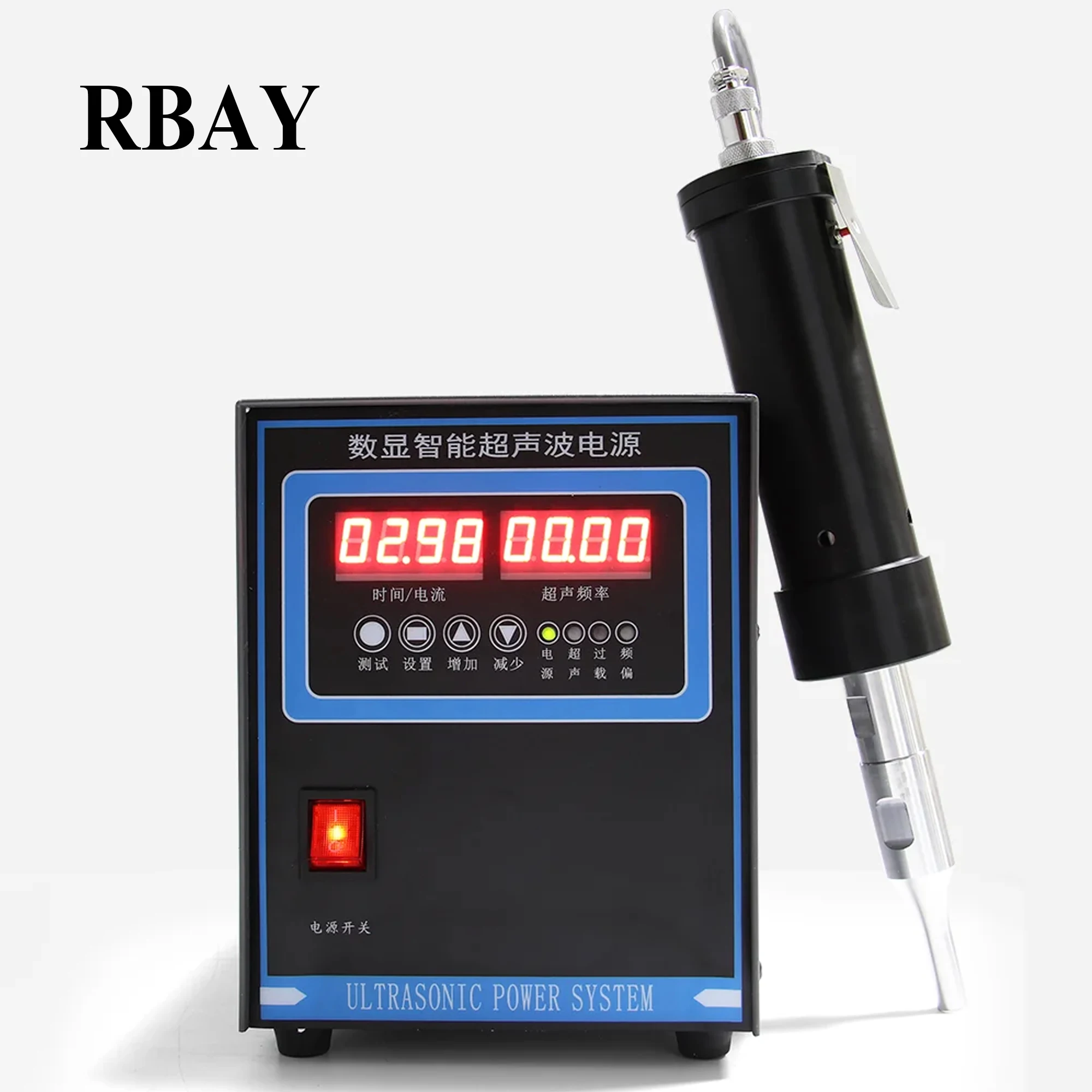 스트레이트 건 타입 손잡이가 있는 초음파 용접기, 플라스틱 자동차 스폿 용접기 장비, 연속 24 시간 작업, 1200W