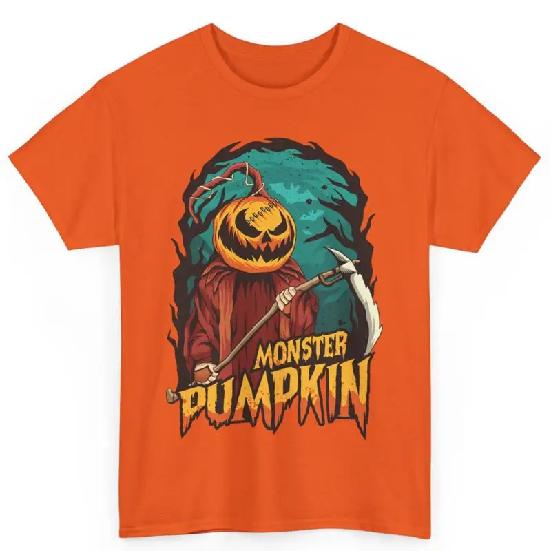 

Monster Pumpkin Creepy Halloween Costume Cotton T Shirt