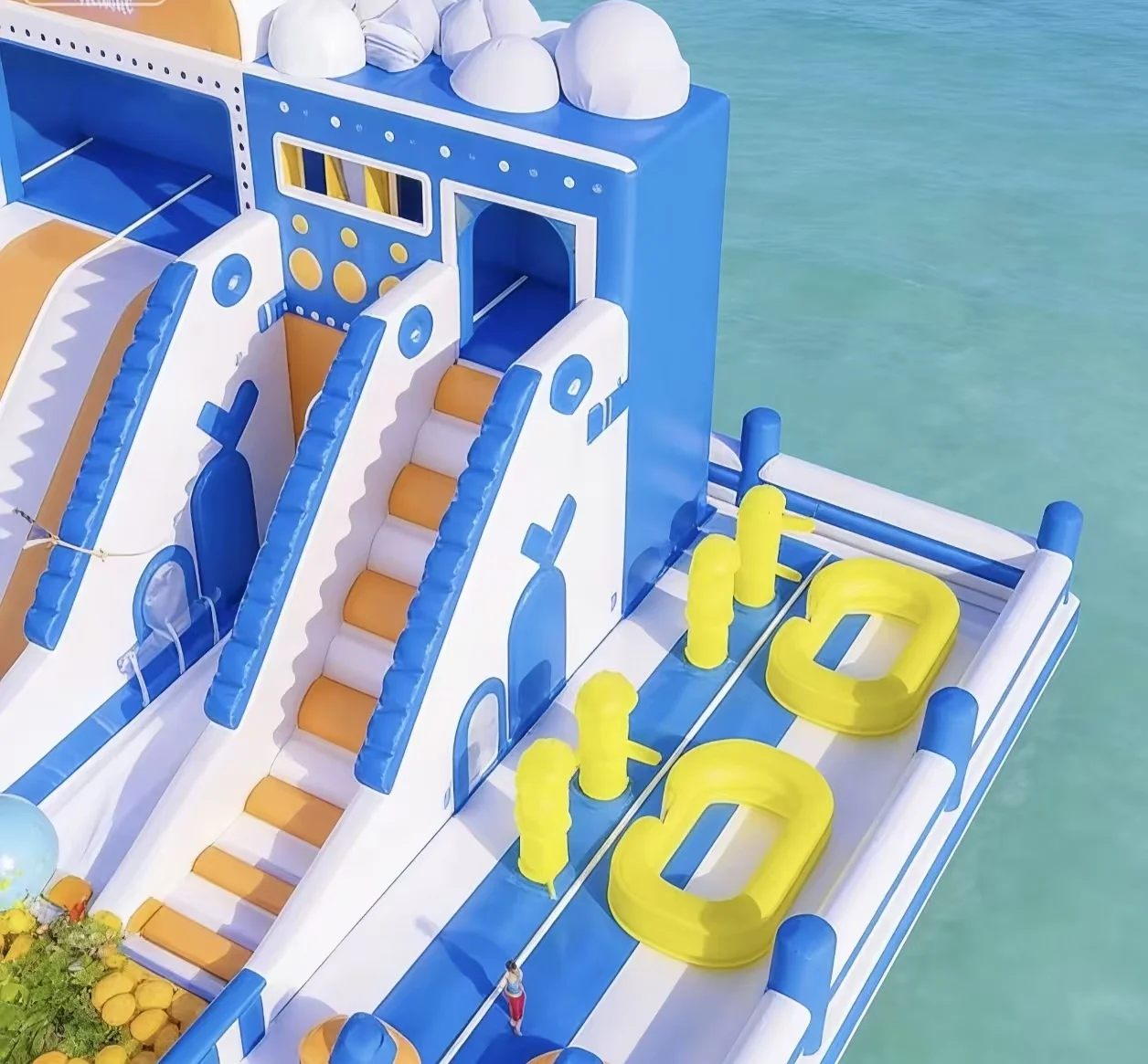 Large Inflatable Aqua Sports Bouncer Castle New Design Floating Water Park for Amusement by Sea Lake PVC Material