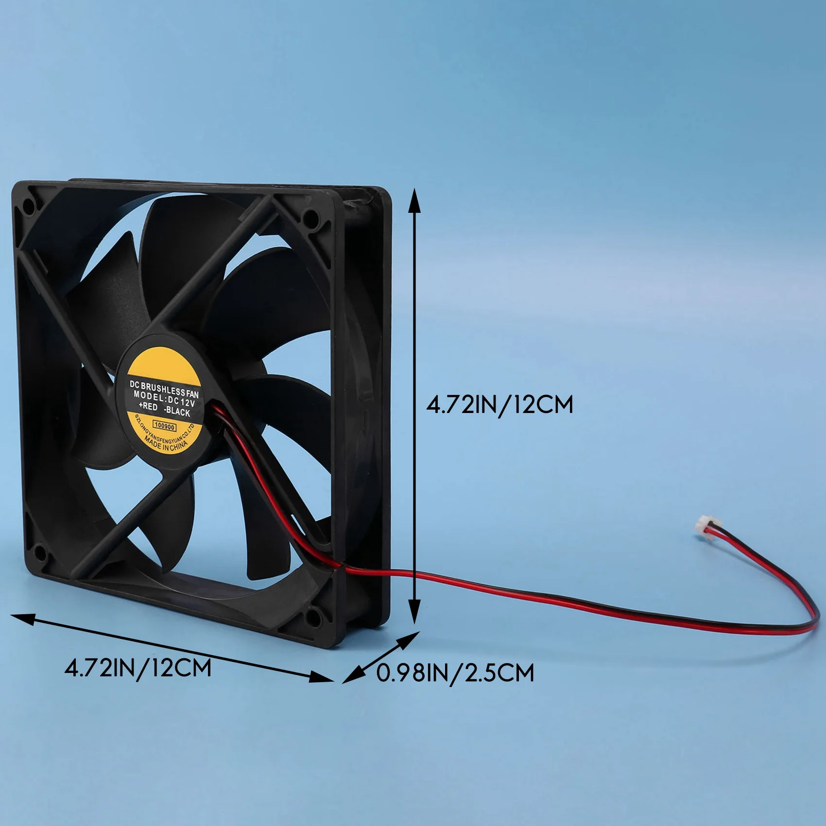 120Mm X 25Mm 12V 2Pin Sleeve Bearing Cooling Fan for Computer Case
