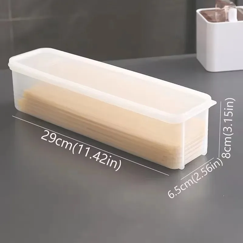 Kitchen Noodle Spaghetti Container Household Cereal Preservation Storage Box with Cover Spaghetti Box Kitchen Food Container