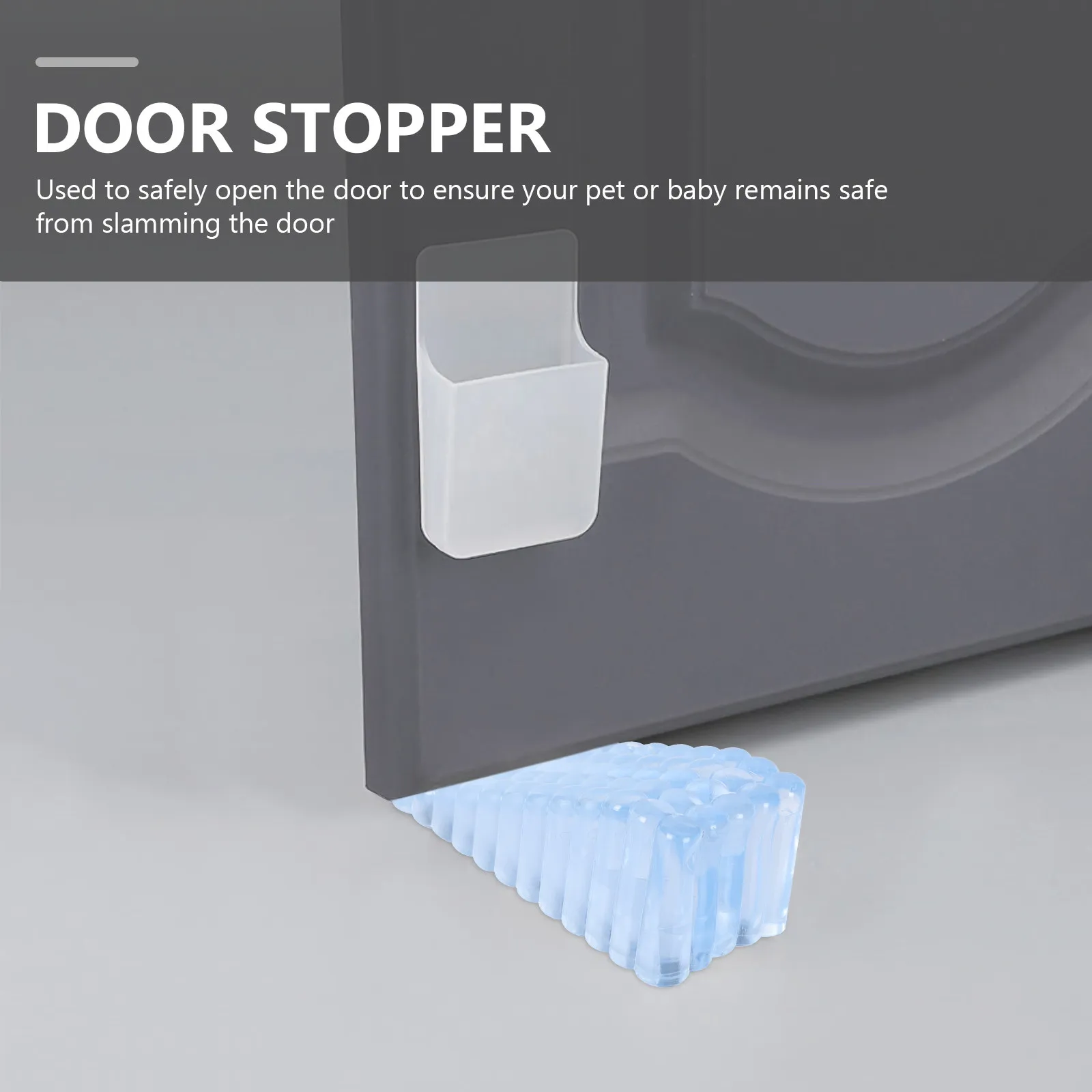 

Комплект из 4 бесшумных дверных клиньев-ограничителей без сверления, защита от ударов и защемления пальцев для дома и офиса