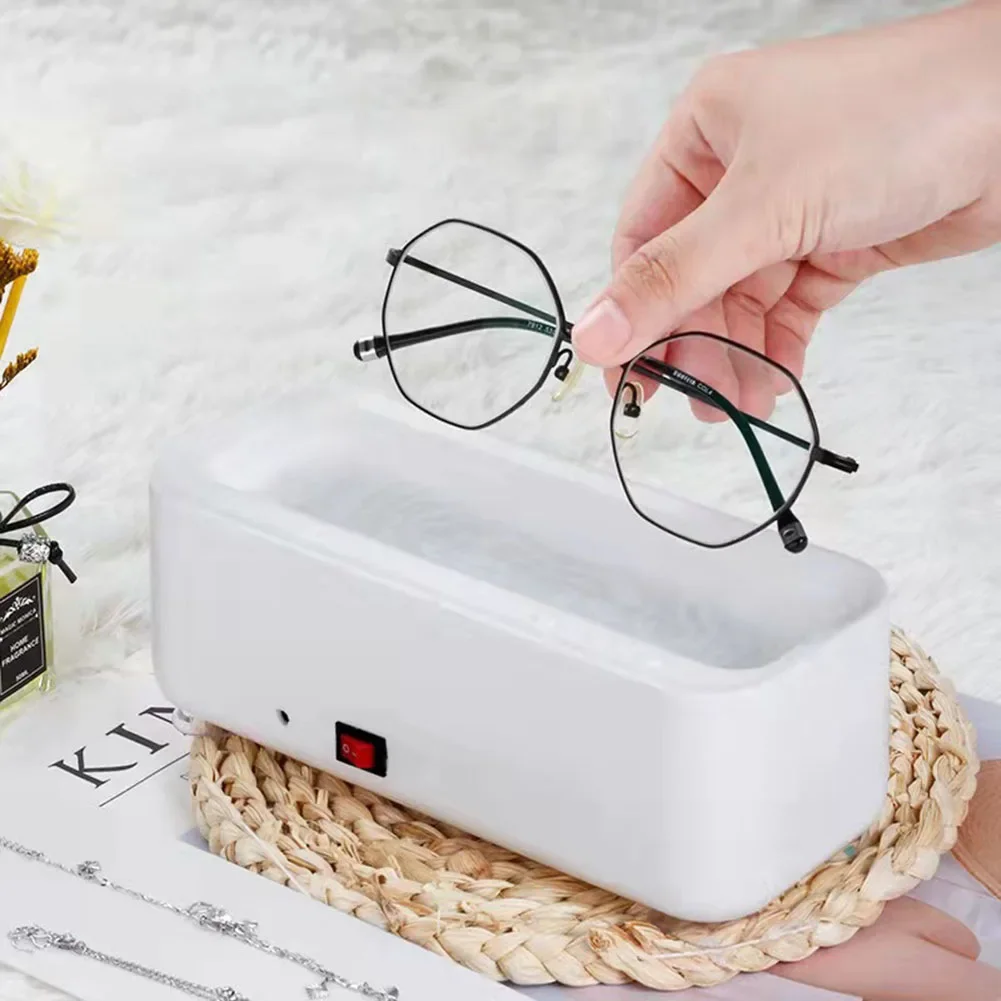 Ultrasonic Cleaner Washer USB Portable Jewelry Necklace Glasses Cleaning Box