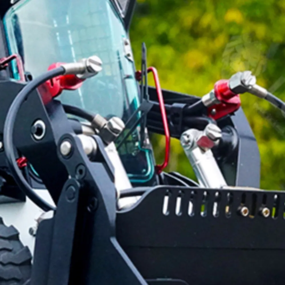 

LESU 1/14 Aoue Lt5H Wheeled Skid-Steer RC Hydraulic Loader Truck Model Sound Lights Outdoor Toys TH20001